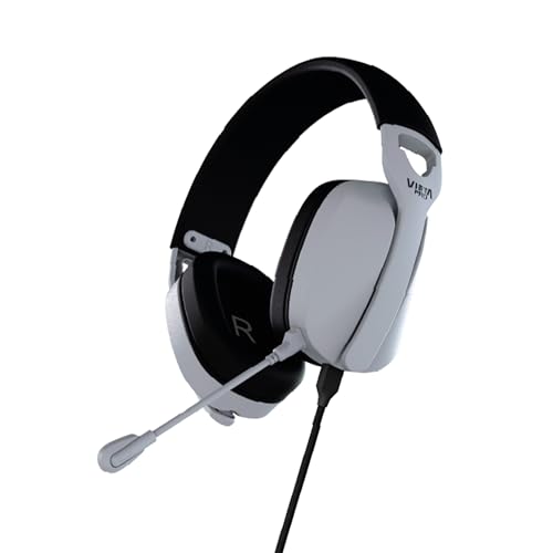 Vieta Pro - Cascos Gaming con Micrófono Ajustable. Auriculares con Cable para PS5, PC y Consolas. Diseño Ergonómico y Sonido HD - Aura