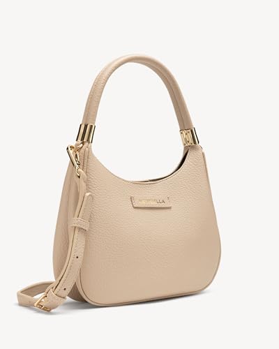 Image of NEWBELLA Hobo Purse, PU Leather Shoulder Bag, Tote Handbag for Work and Travel (Apricot Handbag)
