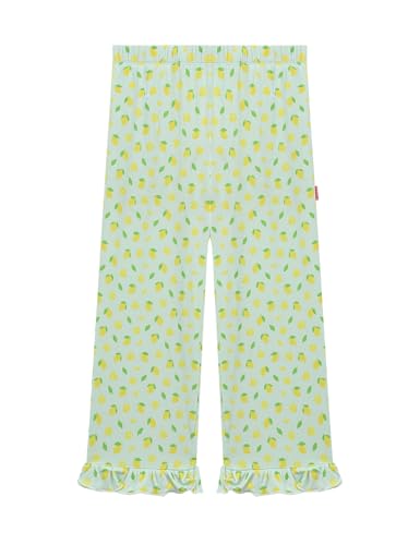 Image of Toddler Girl Pants Soft Bamboo Viscose Casual Ruffle Wide Leg Trousers for Kids with Pockets