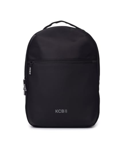 KCB Zaino piccolo da uomo doppio | design spazioso e pratico | tasche multiuso | varietà di scomparti | scomparto per tablet | maniglie regolabili | 100% vegano, Nero