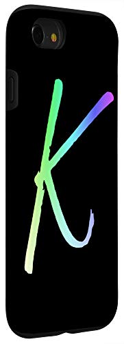 Iphone Se (2020) / 7 / 8 Initial K Phone Case Colorful Rainbow Bright Colors Letter K Case #TOP2