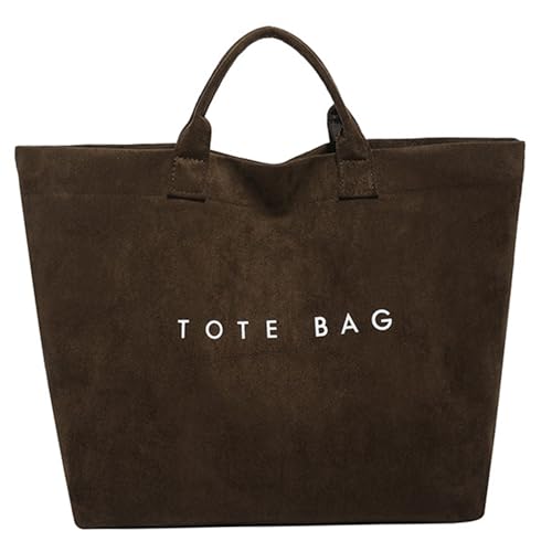 Grand sac fourre-tout vintage en daim texturé et finitions graphiques modernes