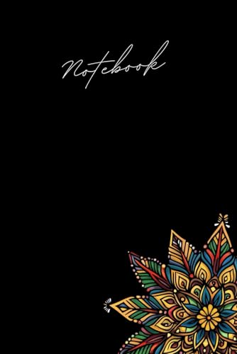 Lined Notebook 6 x 9 inch: 120 pages Mountain Mandala style cover