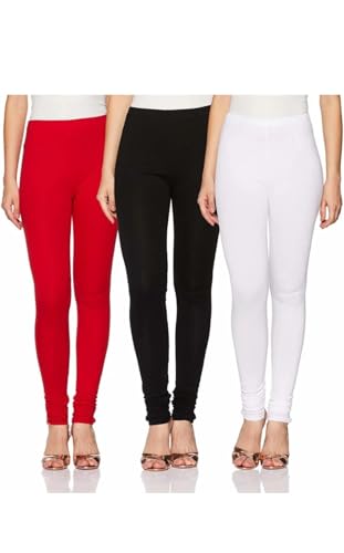 Image of Women Leggings Multi Color Combo Pack 3 | Reguler Cotton Leggings