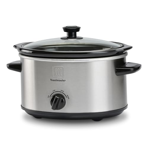 Toastmaster 5-Quart Slow Cooker with Glass Lid
