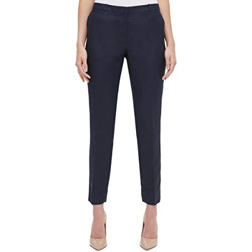 Tommy Hilfiger Women's Linen Slim-Leg Ankle Pants