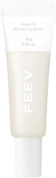 Hyper-Fit Shimmering Serum (10g) | Natural Shimmer Glow | 60% Of Moisturizing Essense | Liquid Highlighter | Vegan | K-Beauty (Peach Fairy, 0.35 Ounce)