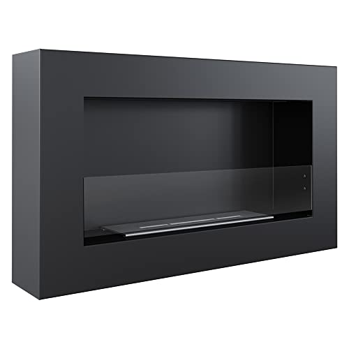 KRATKI Golf Flat Indoor Bioethanol Kamin Wand Biocontainer 0,4 l TÜV...