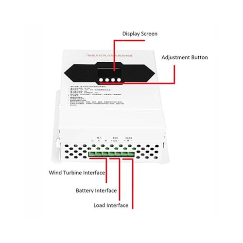 Régulateur de charge éolienne 1000W automatique 12V 24V 48V micro wind power generator