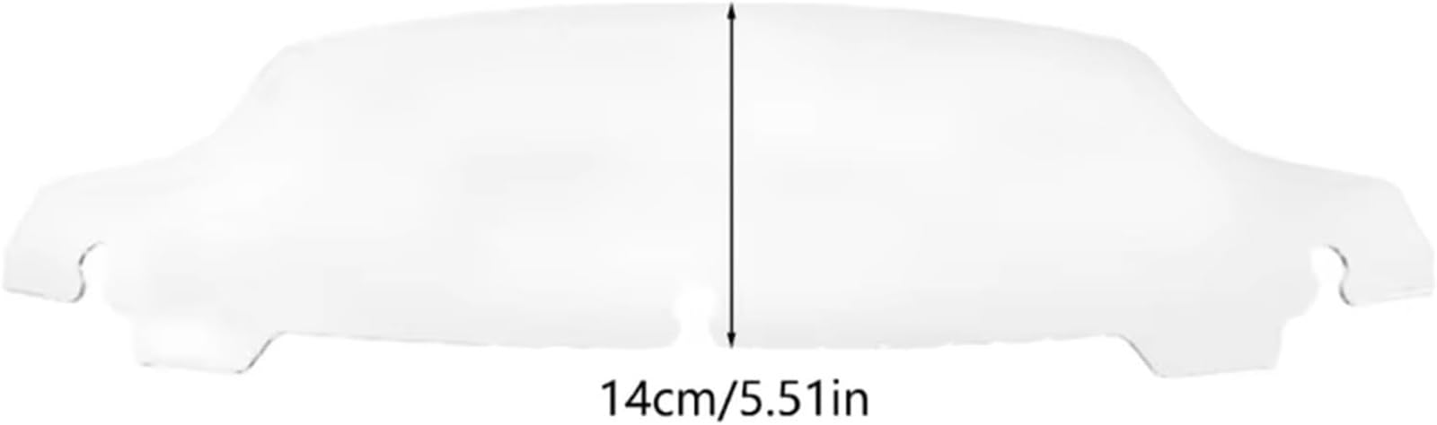 Parabrezza Per Moto Spoiler Pannello Piastra Di Ventilazione Deflettori Per Electra Street Carenatura Superiore Da 4,5'' Regolabile Parabrezza(Chiaro)