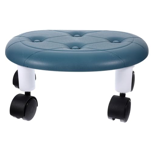 IWOWHERO Taburete bajo Portátil con Ruedas