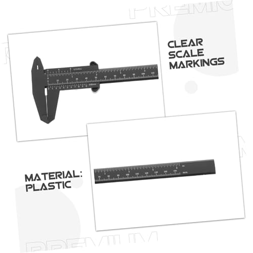 Calibrador plástico manual portátil PRETYZOOM 4 pcs miniatura 3