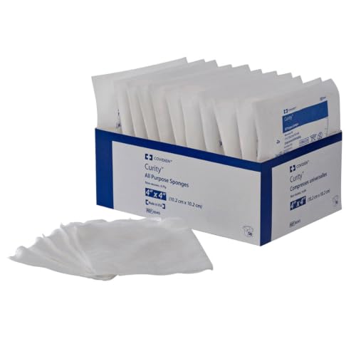 Curity All Purpose Sponges, 4-Ply, Sterile, Gauze, 4 x 4 in, 800 ct miniatura 1