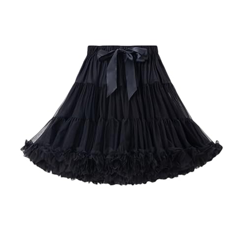 Jupe de fête fluide taille haute bouffante pour danse et occasion décontractée