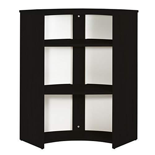 SIMMOB Meuble-Comptoir Bar 96 cm Noir 3 Niches - Manhattan 508