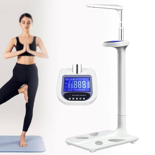 CYMYYDS Báscula Médica Profesional, Analizador De Grasa Corporal para Altura con Capacidad 200Kg, Báscula De Baño Digital con Pantalla LCD, Ideal para Exámenes Físicos Escolares Y De Gimnasio En Casa
