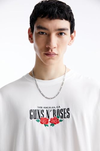 Image of GRECIILOOKS Men's Cotton Blend Oversized Fit T-Shirt Half Sleeve Oversized Round Neck Longline Drop Shoulder | Colorful Printed Men t-Shirt