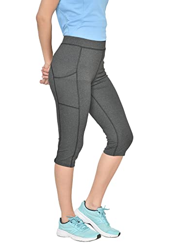 Image of CHKOKKO Women's High Rise Regular Fit Polyester Blend Leggings