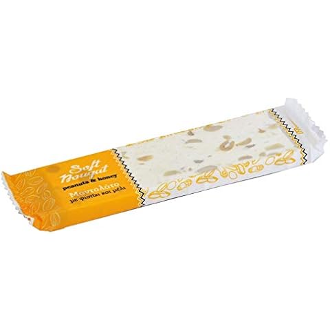 Melissokomiki Dodecanesse Soft Nougat with Peanuts and Honey - Display Box 12 pcs X 60 g Cover