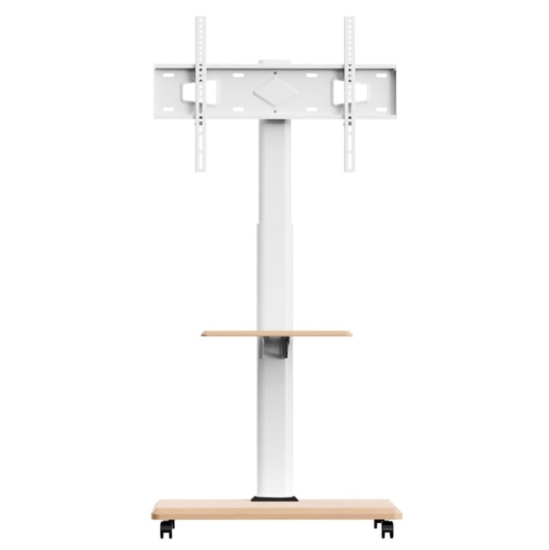 OLSKFUH Tv Stand Television Stands Swivel Tv Stand For 32 To 75 Inch Tvs, Floor Tv Stand With Trayand Wheels Mobile Tv Cart Base, Max Holds 88Lbs Tv Stands For Living Room,