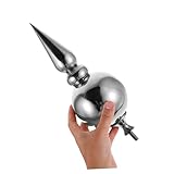 NUOBESTY Stainless Steel Flag Pole Tip Ball Weatherproof National Flags Pole Tip Replacement Part for Office Garden Outdoor Decorative Flag Pole Ornaments - Image 4