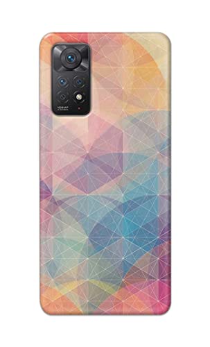 Image of Printed Hard Back Cover Case for Mi Redmi Note 11 Pro 4G | 5G Back Cover (Crumpled Paper Design) -1803