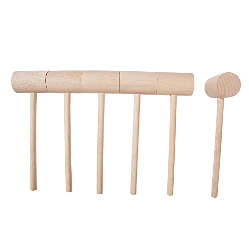 6Pcs Natural Hardwood Seafood Mallets