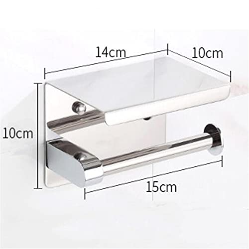 Rollo de Papel de Cocina, Soporte de Papel higiénico Autoadhesivo para Montaje en Pared, Tejido de baño de Acero Inoxidable