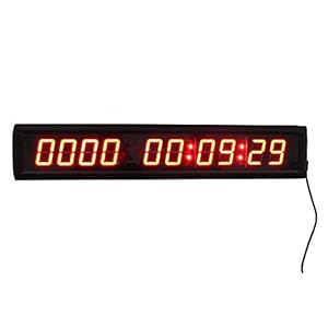 Meerdere Functies Timer LED Digital Clock Days Countdown Clock 1.8″ 10 cijfers tellen tot 10.000 Dagen met Uren Minuten Seconden (Color : Red, Size : Digital height 1.8inch)
