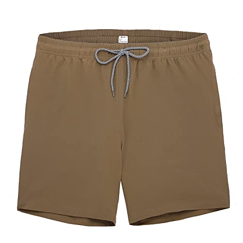 Image of Biwisy Mens Swim Trunks Quick Dry Swim Shorts Mesh Lining Swimwear Bathing Suits with Pockets
