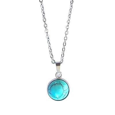 ASTER ALHELÍ - Collar Mujer con Piedra Natural - Cadena de Acero Inoxidable Plateada con Colgante de Piedra - Amuleto de Protección - Regalo Original Mujer (Turquesa) | Ya disponible en tu tienda friki favorita! En mundofriki.es! ASTER ALHELÍ - Collar Mujer con Piedra Natural - Cadena de Acero Inoxidable Plateada con Colgante de Piedra - Amuleto de Protección - Regalo Original Mujer (Turquesa) | Ya disponible en tu tienda friki favorita! En mundofriki.es!