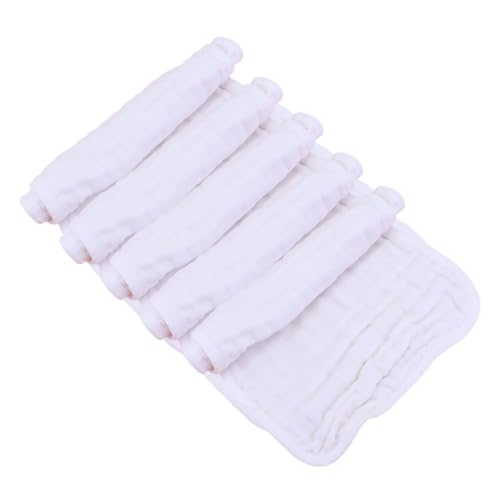SECFOU 5pcs Cotton Burp Pads Soft Shoulder Burp Towels for Extra Absorbent Saliva Pads Lightweight and Convenient for Newborns for Showers and Holidays