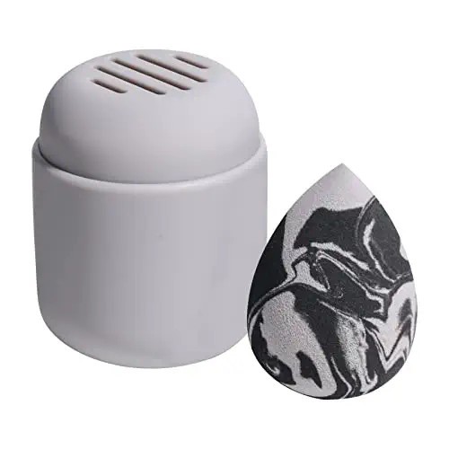 Makeup Sponge Holder BS-MALL Eco-Friendly Silicone Holder for Makeup blender sponge for Liquid, Cream, and Powder, with 1 Pcs Makeup Sponge