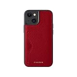 COGURE コグレ iPhone15 ケース 本革 シュリンクカーフレザー カード入れ シンプル おしゃれ ギフトボックス付き COPC1 レッド【Red】