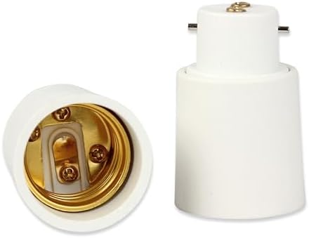4 Adaptateurs Douille B22 Vers E27 Kwmobile - Pour Utiliser Tes Ampoules E27 Sur Supports B22