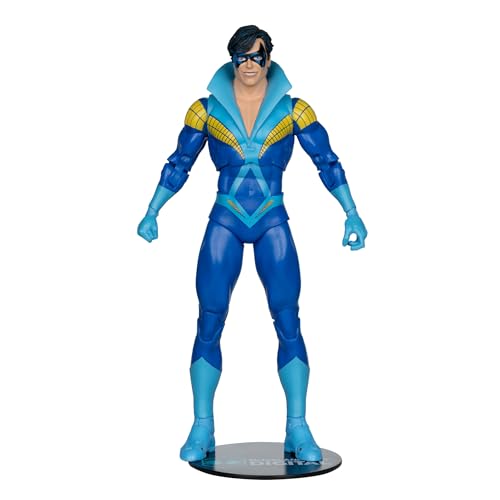 McFarlane Toys - DC Direct Nightwing (Teen Titans) Figurine d'action de 17,8 cm avec objet de collection numérique
