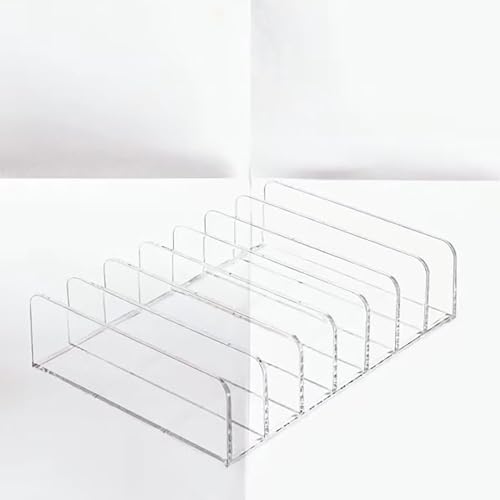 2 Pcs Makeup Organisers, Large Eyeshadow Palette Organizer Box, Transparent Makeup Organizer Stand for Vanity, Cosmetic Organizer Shelf for Makeup Enthusiasts and Professionals