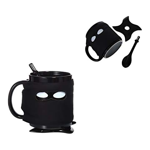 Hosoncovy Creative Ninja Becher Coole Kaffeetasse Cartoon Kaffeetasse Getränketasse Cover