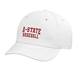 Arkansas State A-State Red Wolves Baseball ASTATE87 Adjustable Printed Baseball Hat, White