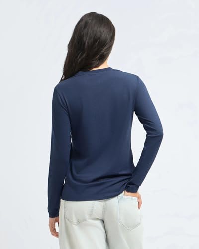 Image of Wellbi Bamboo Tshirt for Women | Full Sleeve Top | Soft Breathable Eco-Friendly Bamboo Fabric | Hypoallergenic Sustainable Fashion & Skin-Friendly Wear