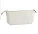 Juvale Canvas Makeup Bag - 6 Pack, 11.75 x 5.5 In, White Cotton - Travel Cosmetic & Toiletry Pouches with Zipper - Blank DIY Canvas Pouches for Crafting & Bridesmaid Gifts