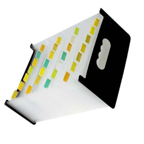 Carpeta multicapa A6 impermeable Kisangel con 29 bolsillos expansibles para recibos