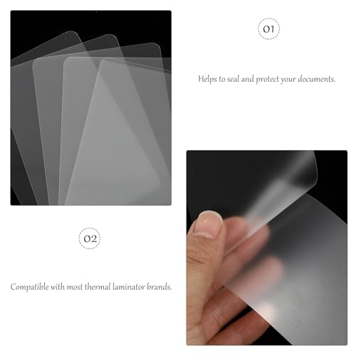 Feuilles plastification A4 transparentes anti-cassure pour sauver vos documents de bureau, 400u