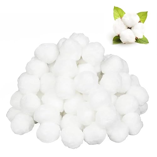Batuffoli di Cotone, Batuffoli di Cotone per Trucco, Batuffoli Cotone, Batuffolo di Cotone, Batuffoli Cotone Bianchi, Batuffoli Puro Cotone, Palline Cotone, Palline di Cotone Bianco, 200 Pezzi