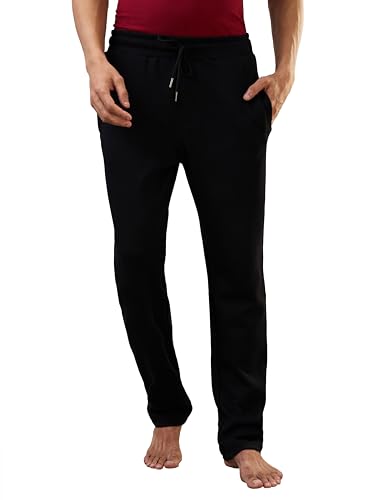 Image of Raymond SleepZ Men Regular Fit Solid Pattern Cotton Polyester Blend Trackpant