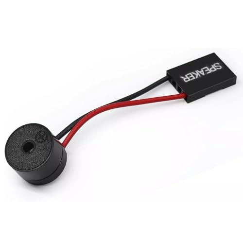 TECHZOCO Mini Altavoz para Placa Base, Mini Buzzer para PC, Zumbador Estado Placa Base Pc, Zumbador de la Alarma de la BIOS, Speaker Status Motherboard Ordenador, 4 Pines