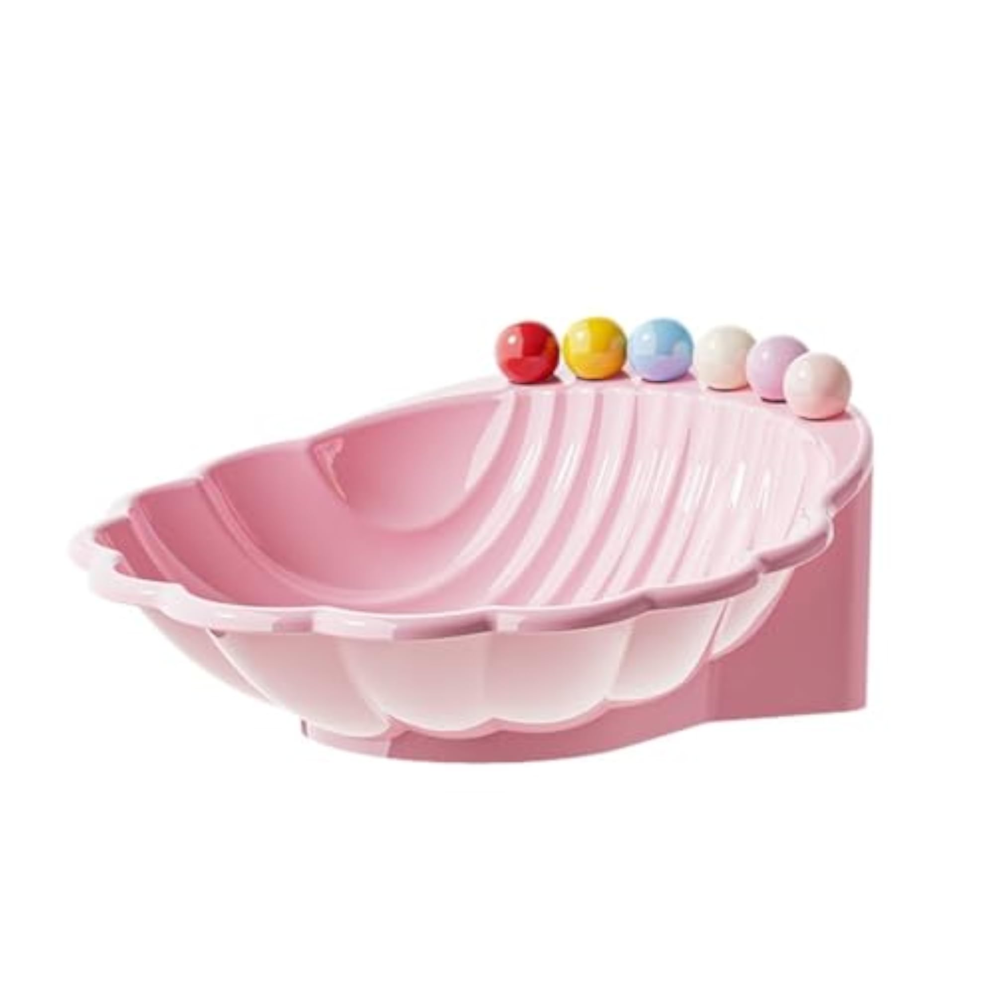 Light Luxury Square Fruit Plate Serving Tray, Pink