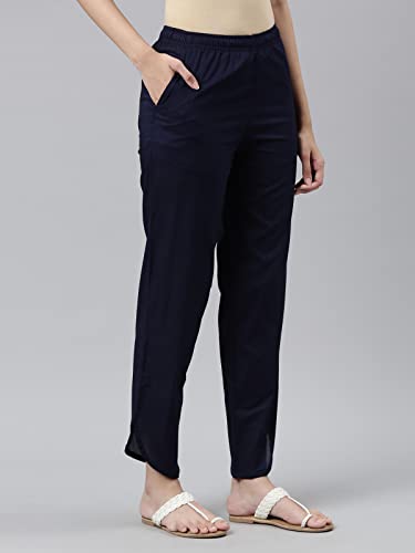 Image of GO COLORS Women Mid Rise Cotton Dhoti Pant