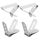 CHILDWEET Meat Thermometer Clamps 4Pcs Stainless Steel Temperature Probe Holders for BBQ, Oven and Smoker Use