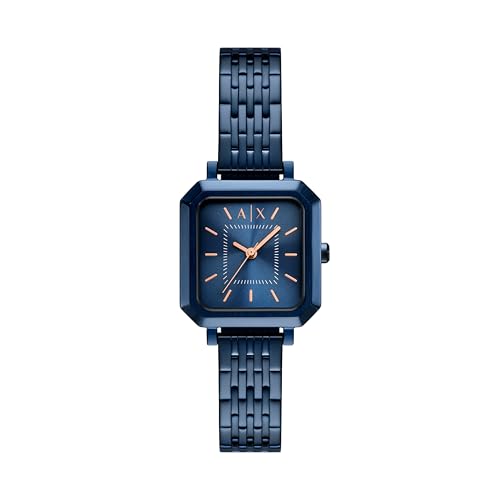 Image of Armani Exchange A|X Women's Watch, Square Three-Hand Stainless Steel Watch for Women